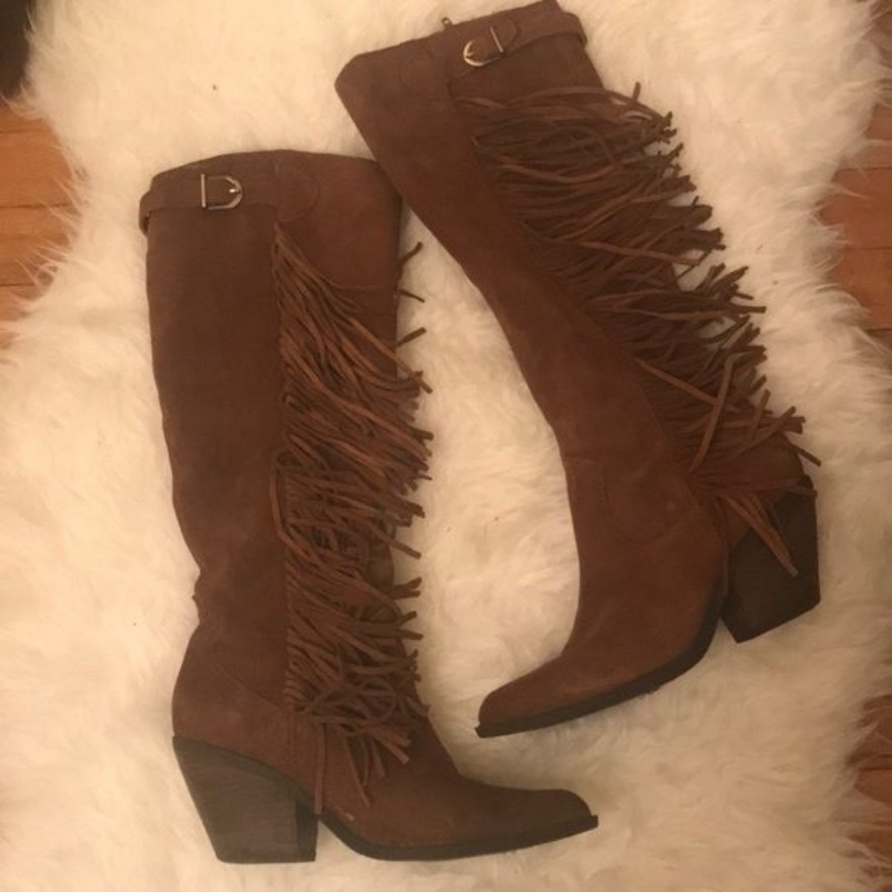 Carlos Santana Fringe Boots